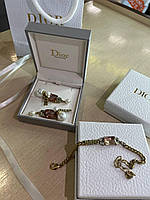 Діор набір сережки та браслет/ Dior