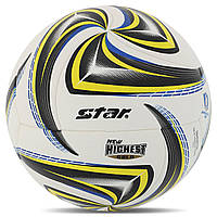 Мяч футбольный STAR NEW HIGHEST GOLD SB4025TB цвет белый-желтый-черный ag