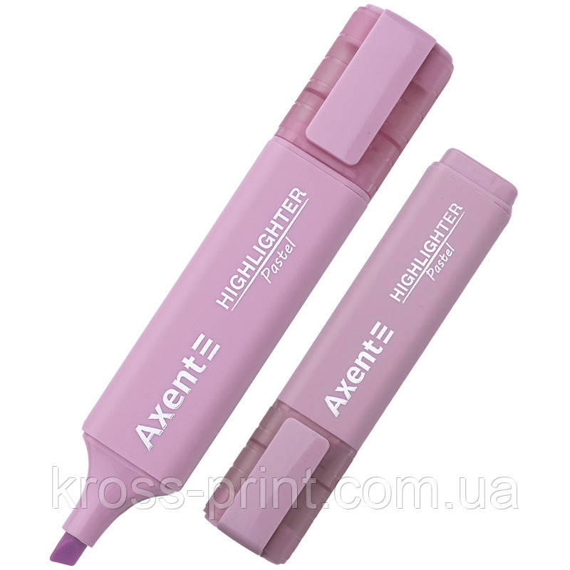 Маркер Highlighter 2537-A, 1-5 мм кліноп. пастель лавандовий