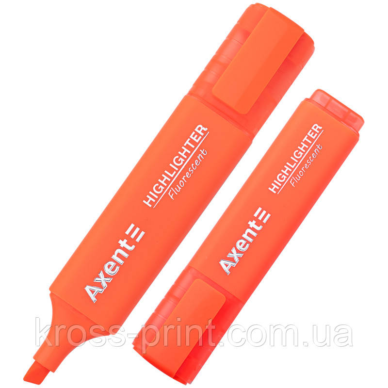 Маркер Highlighter 2537-A, 1-5 мм кліноп. жовтогарячий