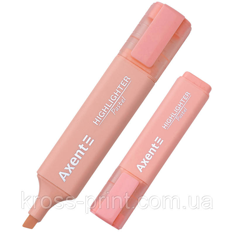 Маркер Highlighter 2537-A, 1-5 мм кліноп. пастель рожевий