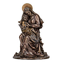 Статуэтка "Дева Мария с Иисусом" 24 см. Бронзовое покрытие