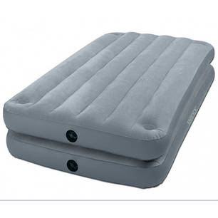 Двоспальне надувне ліжко Intex 67744 2-IN-1 AirBed 152 х 203 х 46 см (без насоса), фото 1