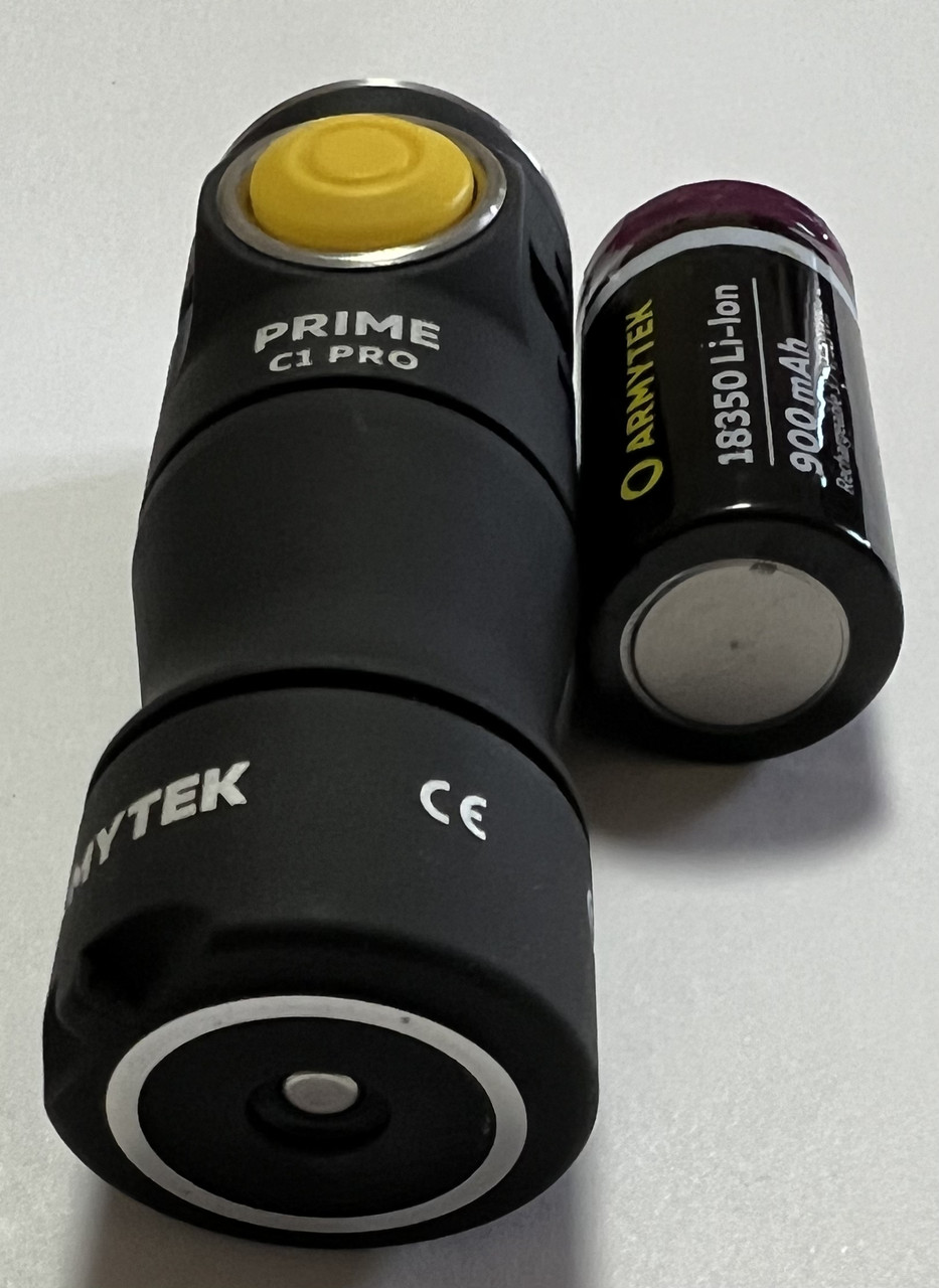 Ліхтар Armytek Prime C1 Pro XP-L Magnet USB (тепле світло) + 18350 Li-Ion