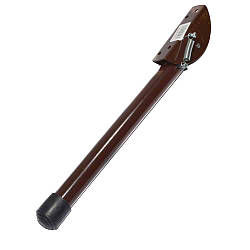 Упор ніжка відкидна для дверей довжина 210 мм коричнева