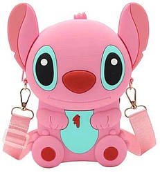 Сумка Alitek дитяча силіконова через плече Стіч рожева