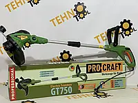 Коса електро Procraft GT750, Триммер садовый электрический, Ручная электрокоса для травы, Гарантия 3 года