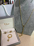 Діор набір сережки, каблучка та браслет/ Dior, фото 6