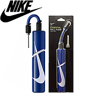 Насос для мяча ручной с иглой Nike Essential Ball Pump, сине-белый