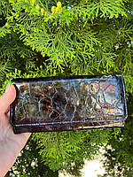 Кошелек женский Butun натуральная кожа лак Турция на кнопке с монетницей-фермуаром внутри хамелеон 559-013-1