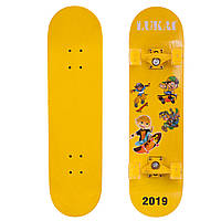 Скейтборд LUKAI SK-1245-1 желтый ag