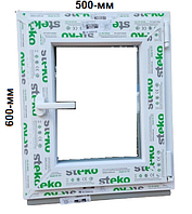 Вікно Steko 50х60-см. 2-скла+Аргон+і откр-на право