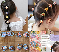Резиночки для волосся дитячі з декором для найменших Прикраса для дівчинки резинки резинка гумки прикраси для