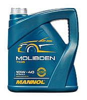 Моторне масло Mannol 7505 MOLIBDEN 10W-40 4л напівсинтетичне з молібденом MoS2