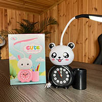 Часы+настольная лампа+органайзер для ручек Детские часы 3в1 Alarm clock XL-800 Ч