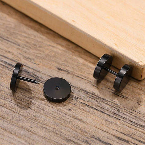 Сережка штанга SP-85 Молот Тора у рунічному колі (1 шт.), фото 2