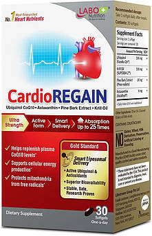 Домішка преміумкласу для здоров'я серця й клітинної енергії LABO Nutrition CardioREGAIN 30 капсул