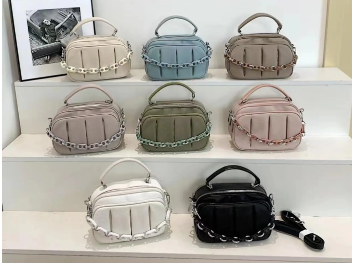 Сумочка жіноча крос-боді на два відділення зі штучної шкіри у різних кольорах Fedya, фото 1