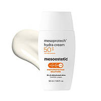 Увлажняющий солнцезащитный крем для сухой и обезвоженной кожи СПФ-50 / Mesoestetic Mesoprotech Hydra Cream SPF