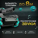 Повнопривідний танк на радіокеруванні стріляючий орбізами керування - від руки та пульта, з підсвіткою та звуками, фото 5