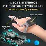 Повнопривідний танк на радіокеруванні стріляючий орбізами керування - від руки та пульта, з підсвіткою та звуками, фото 6