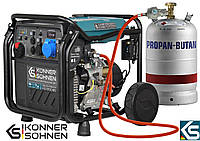 Инверторный газобензиновый генератор 8.5кВт Kоnner&Sоhnen KS 8100iEG Газ Бензин