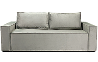 Раскладной прямой двуспальный диван с подлокотниками для спальни, гостиной Милано Люкс еврокнижка Amely