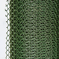 Сетка пластиковая зеленая Ромб 40 х 40 мм УФ стабилизированная 1.2 м х 20 м (вольерная сетка)