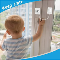 Замок безопасности для детей на холодильник, окна не требующий сверления защита на мебель и розетки dto