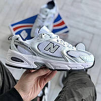 Мужские кроссовки New Balance 530, белый, серый, синий, Вьетнам Нью Беленс 530 білі з сірим з синім