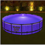 BestWay 561GD Каркасний басейн 457 х 107 см підсвічування, насос 3028 л/год, сходи, тент, фото 5