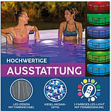 BestWay 561GD Каркасний басейн 457 х 107 см підсвічування, насос 3028 л/год, сходи, тент, фото 9