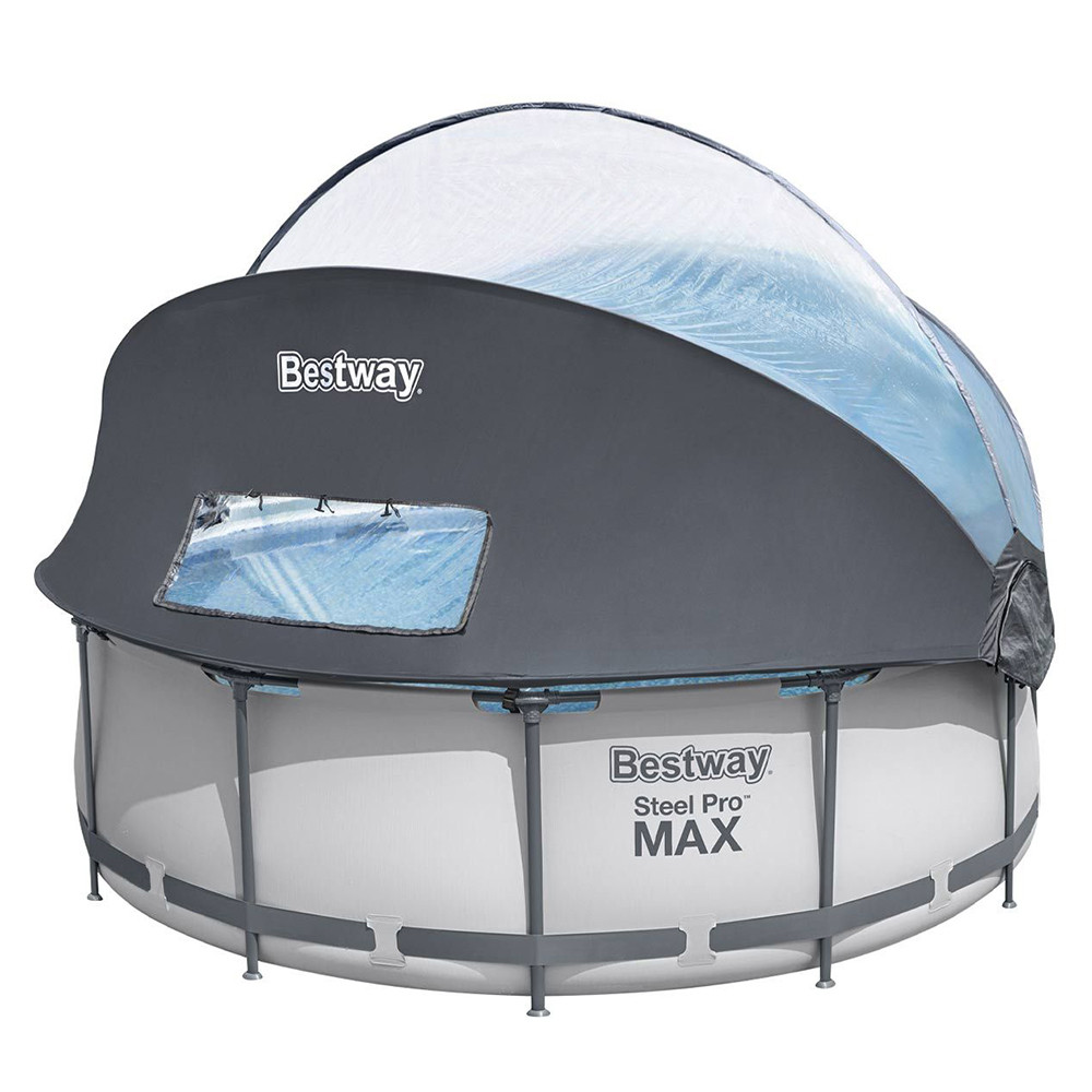 Каркасний басейн BestWay 5619N 366 x 100 см з куполом, сходи, фільтр-насос 2006 л/год.