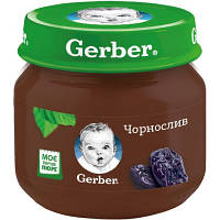 Детское пюре Gerber Чернослив с 6 месяцев 80 г 7613033513978 l