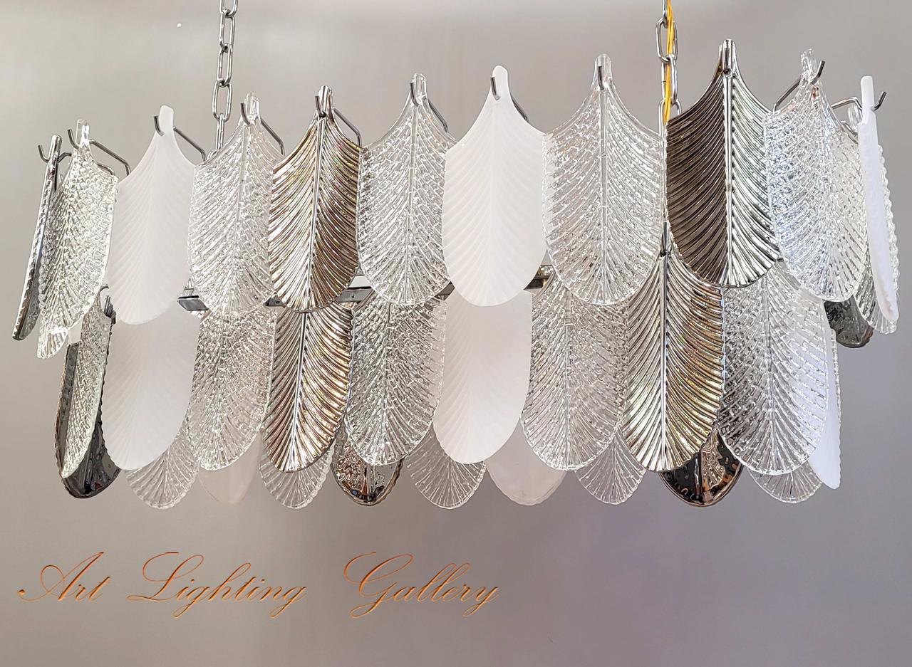 Сучасна овальна люстра P489/L900CH, фото 1