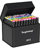 Набір кольорових маркерів Tongfushop 80 | Ручки для малювання