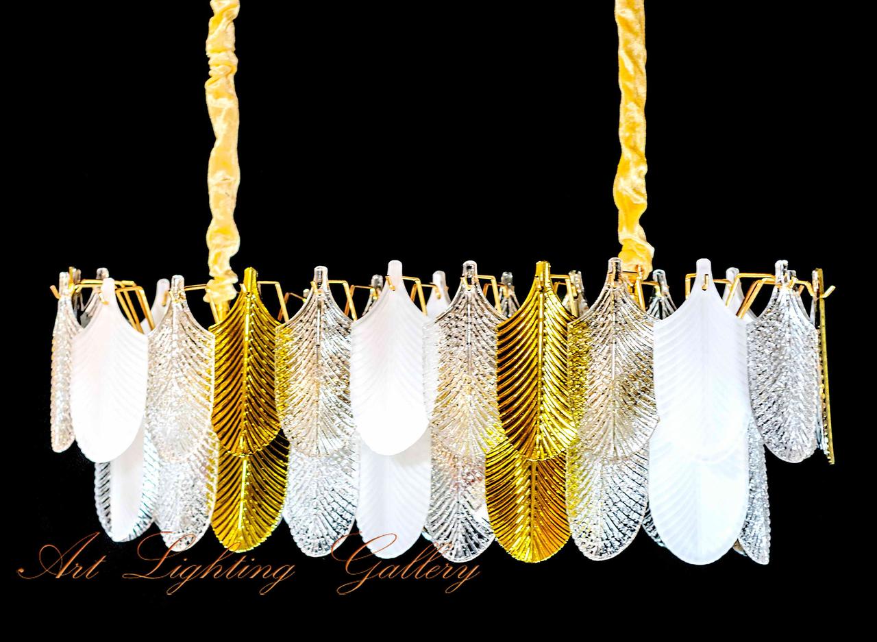 Сучасна овальна люстра P489/L900GD, фото 1