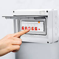 Потребительский блок 4-х контактный, 63A 30mA RCD 4MCB 2 * 6A+20A+32A