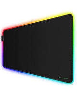 Коврик для мыши и клавиатуры RGB 35,4 "x 15,75" x 0,15 настольный коврик с гладкой поверхностью и 11 световыми