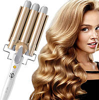 Тристулкова паличка для завивання волосся 25 мм із двома швидкісними регуляторами температури