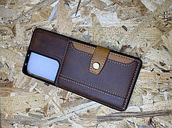 BOTAJU Шкіряний чохол гаманець для телефона Samsung S30 Ultra слоти для карток.