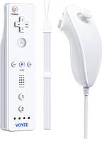 Пульт ДУ Wii с Nunchuck, контроллер со встроенным 3-осевым Motion Plus, беспроводной игровой контроллер