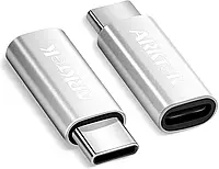 Адаптер ARKTek USB C Lighting, (2 шт.) Lighting (Female) USB C (штекер) Зарядное устройство