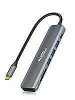 Багатопортовий адаптер USB C Hub, CableCreation 7-в-1 USB C HDMI Hub