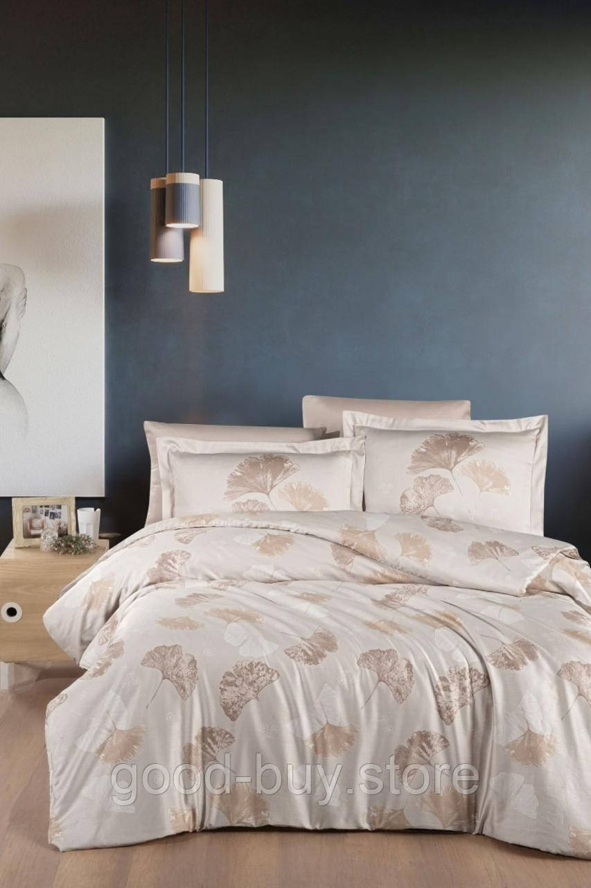 First Choice Sofira Beige постільна білизна сатин евро 200х220