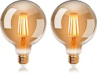 Винтажные лампы ExtraStar Edison, светодиодные лампы накаливания G95 E27 (2 шт в комплекте)