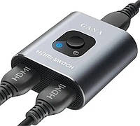 Переключатель HDMI Gana, разветвитель HDMI, алюминиевый переключатель HDMI