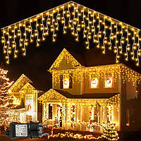Б/у Dreamdidi Icicle Fairy Lights Outdoor IP65 гирлянди , свет Водонепроницаемый 15 м 600 LED Fairy Lights