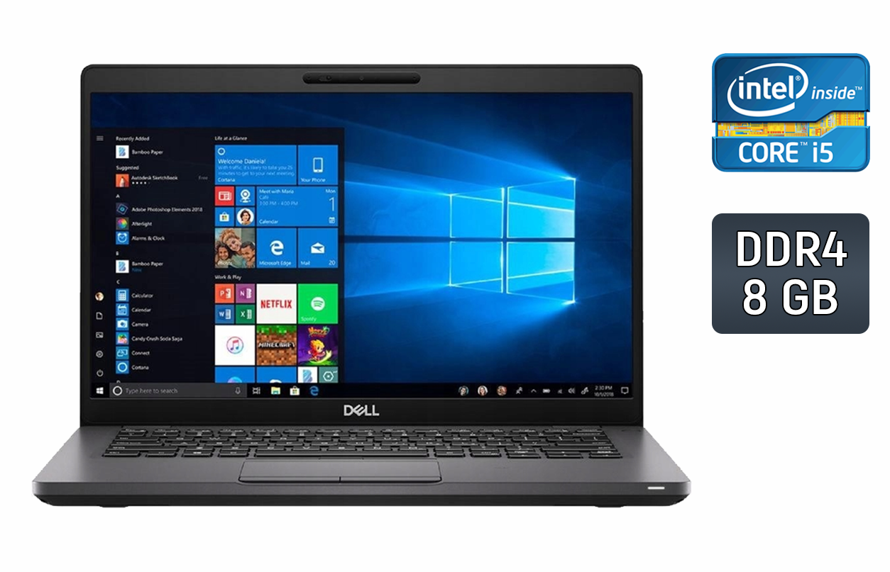 Ультрабук Б-клас Dell Latitude 5400/ 14" (1366x768)/ Core i5-8365U/ 8 GB RAM/ 256 GB SSD/ UHD