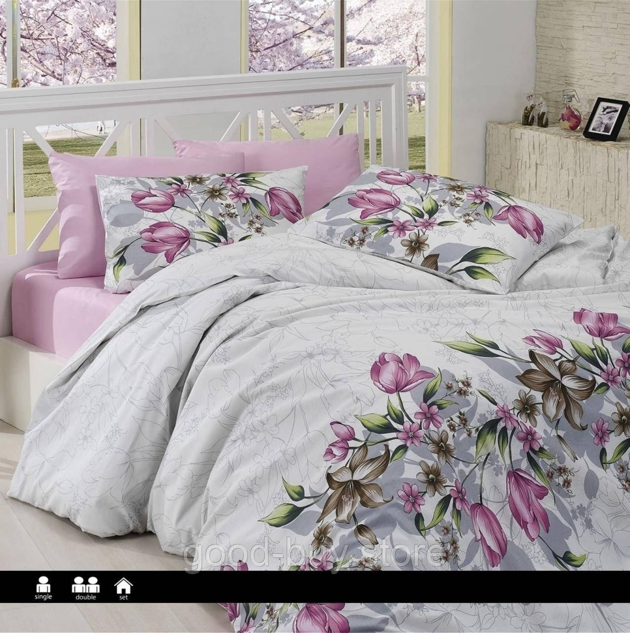 First Сhoice Riella pembe/pink постільна білизна ранфорс сімейний 160х220х2